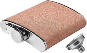 img 4 attached to Женские фляги Glitter Funny Liquor Hip Flask из нержавеющей стали