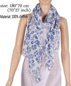img 1 attached to Daguanjing Fashion Lightweight Scarfs 1310 Infinity Women's Accessories in Scarves & Wraps