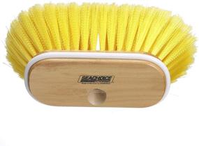 img 2 attached to 🧹 Seachoice 90591 Soft Bristle 6-Inch Deck Brush with Threaded Hole and Wood Block