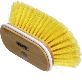 img 4 attached to 🧹 Seachoice 90591 Soft Bristle 6-Inch Deck Brush with Threaded Hole and Wood Block