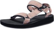 👣 atika women's islander sandals: comfortable arch support for outdoor walking, hiking, and sports logo