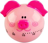 🐷 enhance your kitchen efficiency with home-x pink pig timer - 60-minute countdown clock, 2 ½” d logo