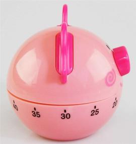 img 2 attached to 🐷 Enhance Your Kitchen Efficiency with HOME-X Pink Pig Timer - 60-Minute Countdown Clock, 2 ½” D