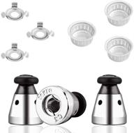 enhance safety in your kitchen with sonku 3 pcs universal cooker jigger valve: 80kpa relief valve replacement part with anti-blocking cover and bracket logo