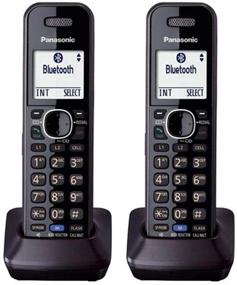 img 1 attached to 📞 Enhanced Panasonic KX-TGA950 Dect 6.0 Plus 2-Line Caller ID Call Block 3-Way Conferencing Landline Cordless Accessory Handset for KX-TGXXXX Series Phones (2-Pack)