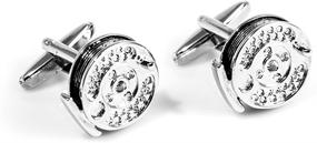 img 2 attached to MRCUFF Fishing Cufflinks Presentation Polishing Men's Accessories and Cuff Links, Shirt Studs & Tie Clips