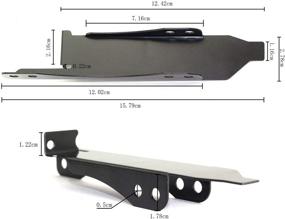 img 2 attached to Maxmoral 1-Pack Держатель с двумя вентиляторами для видеокарты PCI-кронштейн с поддержкой 9см/12см вентилятора компьютерного радиатора.