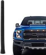 🚗 car wash-proof short antenna replacement for ford f150 raptor 2009-2020: enhanced fm/am reception, 7 inches logo