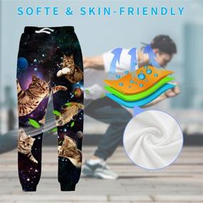 img 2 attached to 👖 uideazone Unisex 3D Printed Graphic Jogging Pants for Sportswear and Casual Loungewear