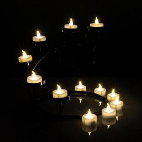 img 1 attached to 🕯️ AGPTEK Timer Flickering Tea Lights 24 Pack - Battery Operated Flameless Tealight Candles with Timer for Wedding, Holiday Party, Home Decoration - Warm White, LED Candles for Better SEO