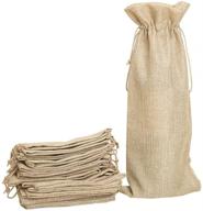 shintop inches hessian bottle drawstring logo