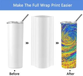 img 1 attached to 🔥 Revolutionary Sublimation Shrink Sleeve Transfer Tumblers: Enhance Your Designs with Ease!