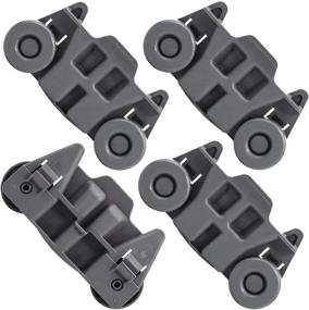 img 4 attached to 🔧 Premium 4 Pack W10195416 Dishwasher Wheels Lower Dish Rack Wheel Assembly - Compatible with Kenmore, Kitchenaid, Whirlpool | AP5983730 Replacement | W10195418, W10195416V, W10195416VP