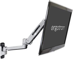 img 4 attached to 🖥️ Ergotron LX Sit-Stand Single Monitor Arm: VESA Wall Mount for 42 inch Monitors, 7-25 lbs, Polished Aluminum - Product Highlights