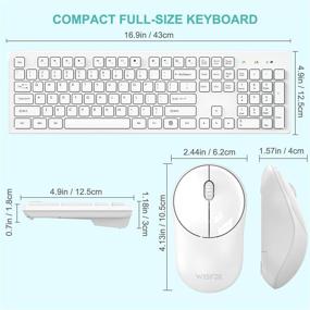 img 3 attached to Premium Full Size Wireless Keyboard for Desktops - Ultimate Computer Accessories & Peripherals