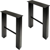 🌿 7penn black metal outdoor table legs set - 16 inch steel furniture legs for dinner or coffee table logo