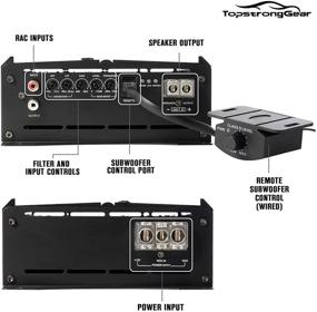 img 2 attached to 🔊 ТОПСТРОНГГИР Одноомный одноканальный усилитель 1 Ом 1500 Вт класса D, стабильность на 1/2/4 Ом, дистанционное управление сабвуфером, усилители для сабвуфера – улучшенная оптимизация поиска