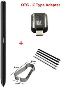 img 2 attached to 🖊️ Enhance Your Samsung Galaxy Tab S4 Experience with the Galaxy Tab S4 Stylus Touch S Pen Replacement - OTG, C Type Adapter, Tips/Nibs Included (Black)