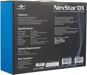 img 2 attached to Black Vantec NexStar DX USB 3.0 External Enclosure for SATA Blu-Ray/CD/DVD Drive