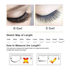img 1 attached to Russian Eyelash Extenisons Premade 12 15Mm