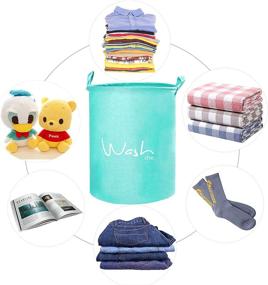 img 1 attached to YOMFUN Laundry Waterproof Storage Nursery（Green