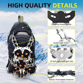 img 2 attached to LyTinxy Crampons Traction Stainless Mountaineering