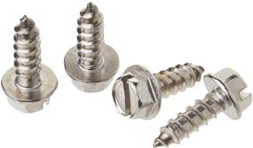 img 1 attached to 🔩 SNUG Fasteners 4-Pack Stainless Steel License Plate Screws (SNG253)