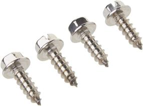 img 2 attached to 🔩 SNUG Fasteners 4-Pack Stainless Steel License Plate Screws (SNG253)
