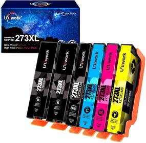 img 4 attached to 🖨️ Uniwork Remanufactured Ink Cartridge Replacement for Epson 273XL – XP820 XP810 XP800 XP620 XP610 XP600 XP520 Printer Tray (2 Black, 1 Photo Black, 1 Cyan, 1 Magenta, 1 Yellow)