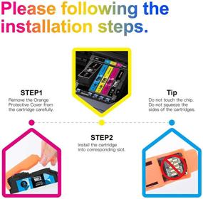 img 1 attached to 🖨️ Uniwork Remanufactured Ink Cartridge Replacement for Epson 273XL – XP820 XP810 XP800 XP620 XP610 XP600 XP520 Printer Tray (2 Black, 1 Photo Black, 1 Cyan, 1 Magenta, 1 Yellow)