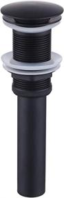 img 4 attached to 🚽 Enhance Your Bathroom Experience with KES Matte Black Pop Up Drain Stopper S2008D-BK
