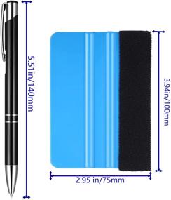 img 3 attached to Premium Air Release Pen Craft Vinyl Weeding Tools - Stainless Steel Point, Retractable & Effective for Bubble-Free Weeding - Includes 2 Felt Squeegees