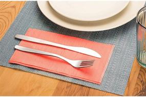 img 1 attached to 📎 Coral Pink Paper Napkins, 120 Pack - 7.5 x 4.25 Inches