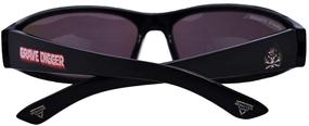 img 3 attached to 🏎️ Sun-Staches Licensed Monster Jam Grave Digger Skull Wrap Shades for Kids - UV400 Sunglasses, Multicolor, Child Size (SG3859)
