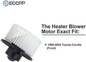 img 2 attached to ECCPP ABS Plastic Heater Blower Motor W/Fan Cage Replacement Fit For 1998-2002 For Toyota Corolla (Front)