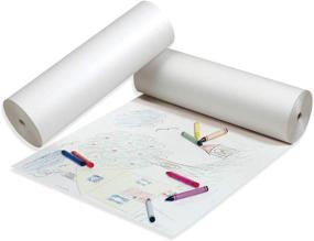 img 1 attached to 🖌️ High-Quality White Newsprint Art Paper Roll by Pacon: Perfect Surface for Creative Masterpieces