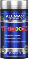💪 allmax nutrition trib x 90 - enhanced natural testosterone booster supplement - 90 capsules logo