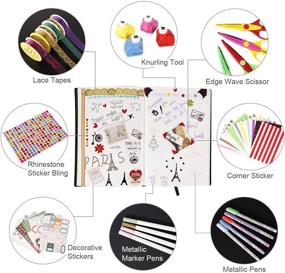 img 1 attached to ✂️ SICOHOME Scrapbooking Supply Kit: Perfect Gift for Scrapbooking, Card Making, and More