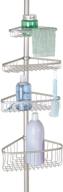 🚿 mdesign bathroom shower storage pole caddy with constant tension in corner logo