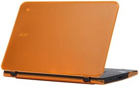 img 3 attached to 🧡 iPearl mCover Hard Shell Case for 11.6" Acer Chromebook 11 C731 Series Laptop - C731 Orange (Not Compatible with Older Acer 11 C720/C730/C740/CB3-111/CB3-131 Series Laptop)