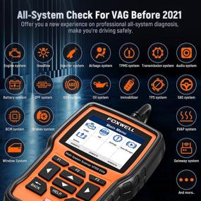 img 2 attached to 🔧 (2021 Upgraded) FOXWELL NT510 Elite VAG Code Reader, Diagnostic Scanner for VW, Audi, Skoda, Seat, All Systems, OBD2 Scan Tool for All Car Brands, Reset ABS, SAS, EPB, TPMS, Oil Light, and More