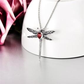 img 3 attached to 🦋 Sterling Silver Dragonfly Urn Necklace: A Beautiful Memorial Keepsake with Filling Tool