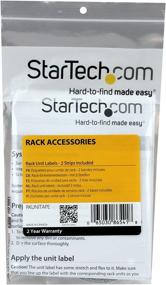 img 3 attached to Server Rack Unit Alignment Strips by StarTech.com - Pack of 2 - Up to 49U (RKUNITAPE)