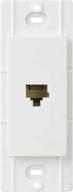 📞 lutron ca-pj-wh claro phone jack, white логотип