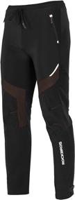 img 4 attached to 🚴 ROCKBROS Men's Windproof Thermal Cycling Pants – Warm Ergonomics, Black