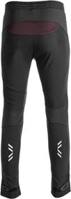 img 3 attached to 🚴 ROCKBROS Men's Windproof Thermal Cycling Pants – Warm Ergonomics, Black