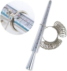 img 1 attached to 📏 NIUPIKA Ring Sizer Measuring Tool: Easy-Use Metal Mandrel Gauge & US Size 1-13 Sizing Set for Jewelry Making - 27 Piece Kit