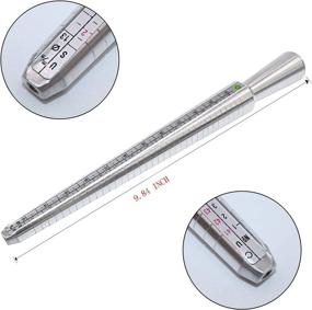 img 2 attached to 📏 NIUPIKA Ring Sizer Measuring Tool: Easy-Use Metal Mandrel Gauge & US Size 1-13 Sizing Set for Jewelry Making - 27 Piece Kit