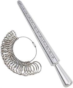 img 4 attached to 📏 NIUPIKA Ring Sizer Measuring Tool: Easy-Use Metal Mandrel Gauge & US Size 1-13 Sizing Set for Jewelry Making - 27 Piece Kit