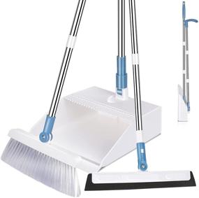 img 4 attached to Dustpan Set Upright Extendable Squeegee Kitchen